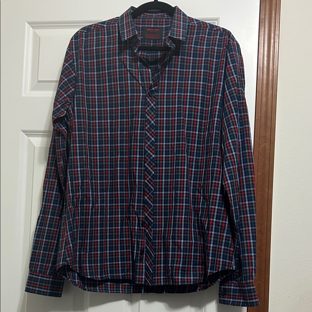 Great condition Jared Lang Multicolor Plaid Button-Down Shirt